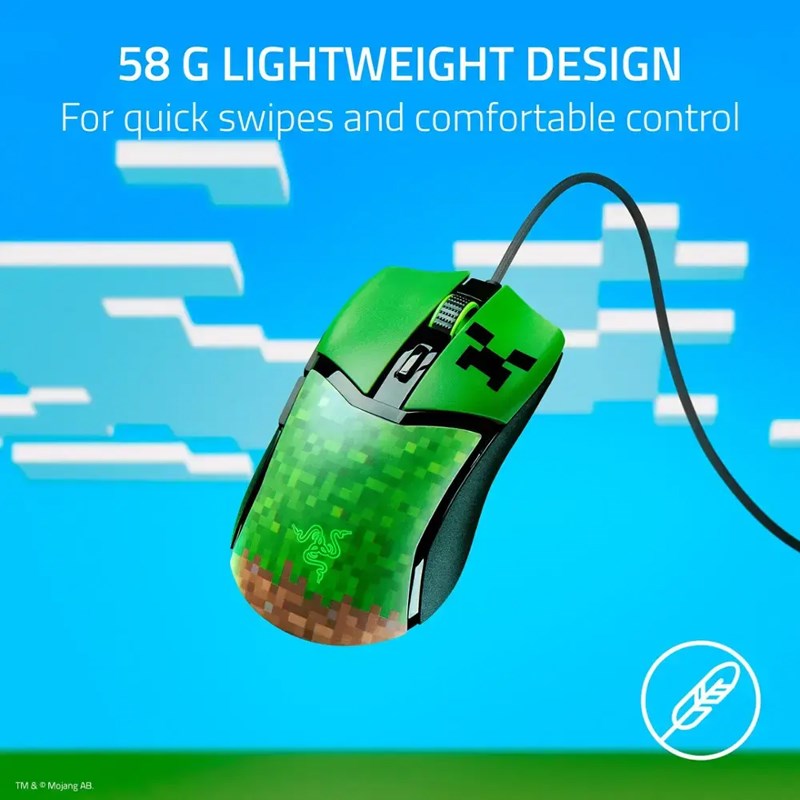 Razer Cobra Minecraft Edition Lightweight Wired Gaming Mouse with Razer Chroma RGB
