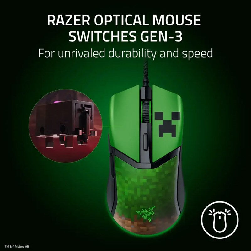 Razer Cobra Minecraft Edition Lightweight Wired Gaming Mouse with Razer Chroma RGB