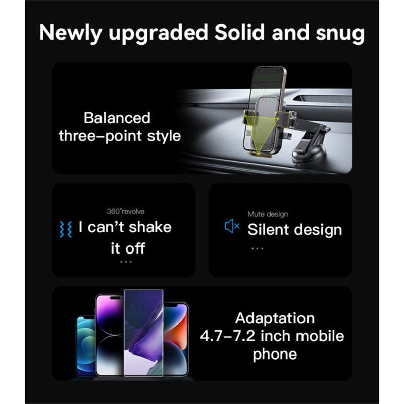 Yesido C267 360 Adjustable Silicone Non-slip Stretchable Suction Cup Press Phone Holder