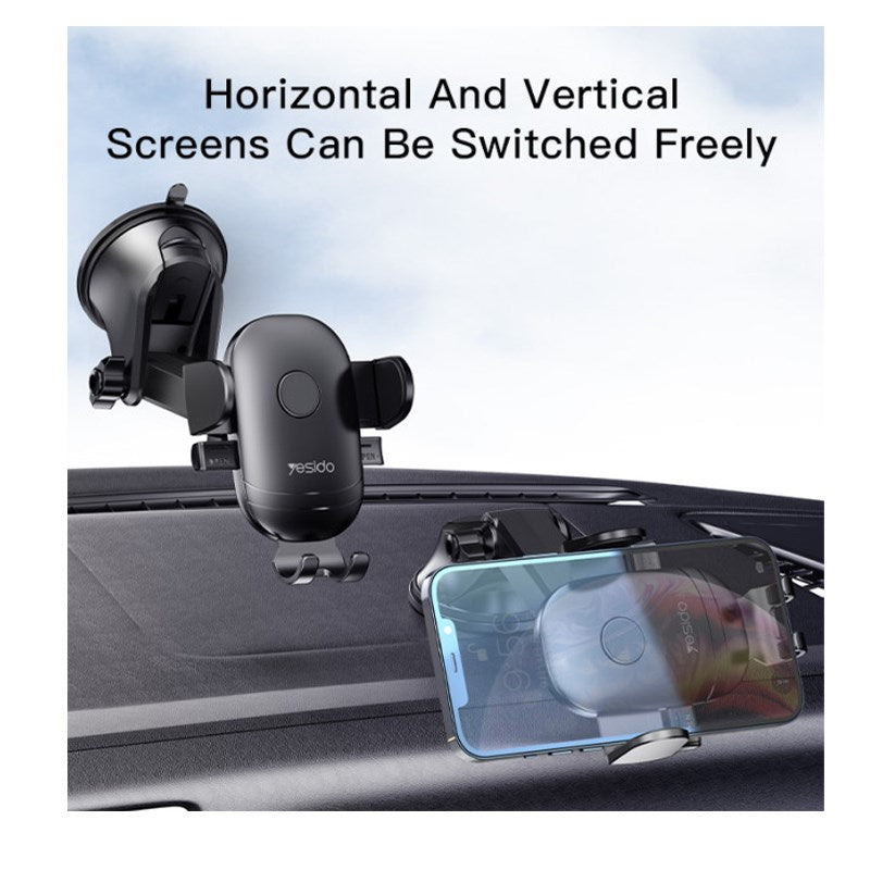 Yesido C138 Universal Flexible Dash Dashboard Suction Cup Clamp Phone Holder for Car