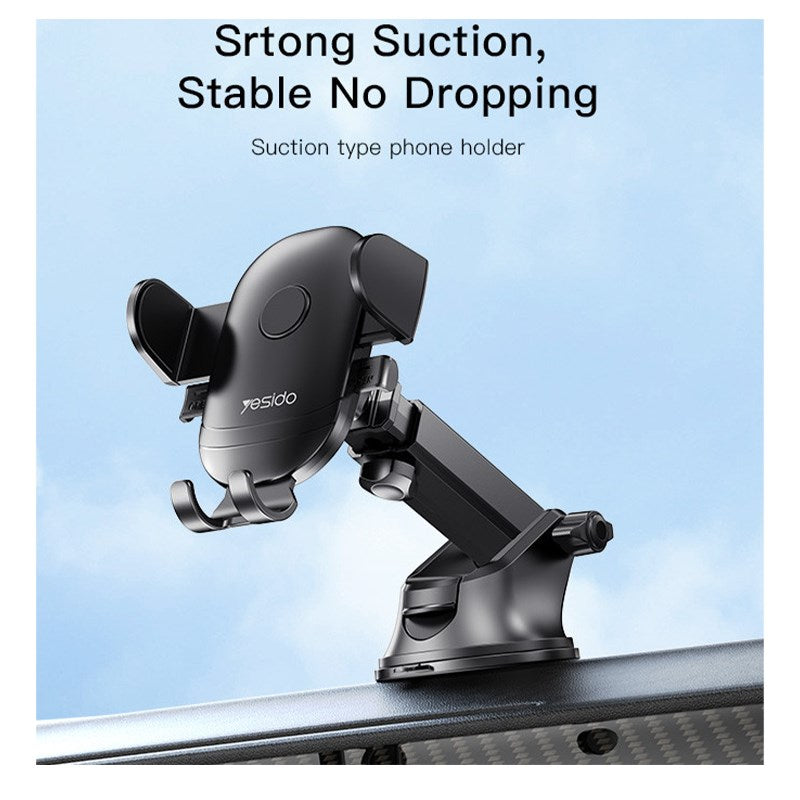 Yesido C138 Universal Flexible Dash Dashboard Suction Cup Clamp Phone Holder for Car