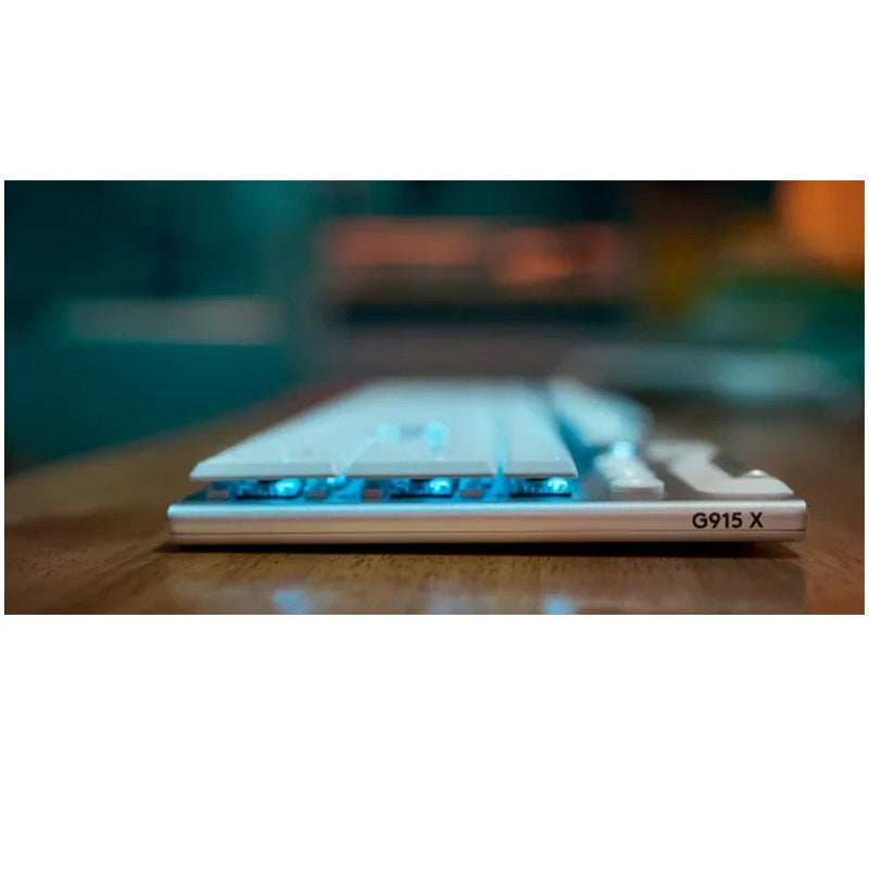 Logitech G915 X LIGHTSPEED Wireless Gaming Keyboard - US INT'L - Tactile - White