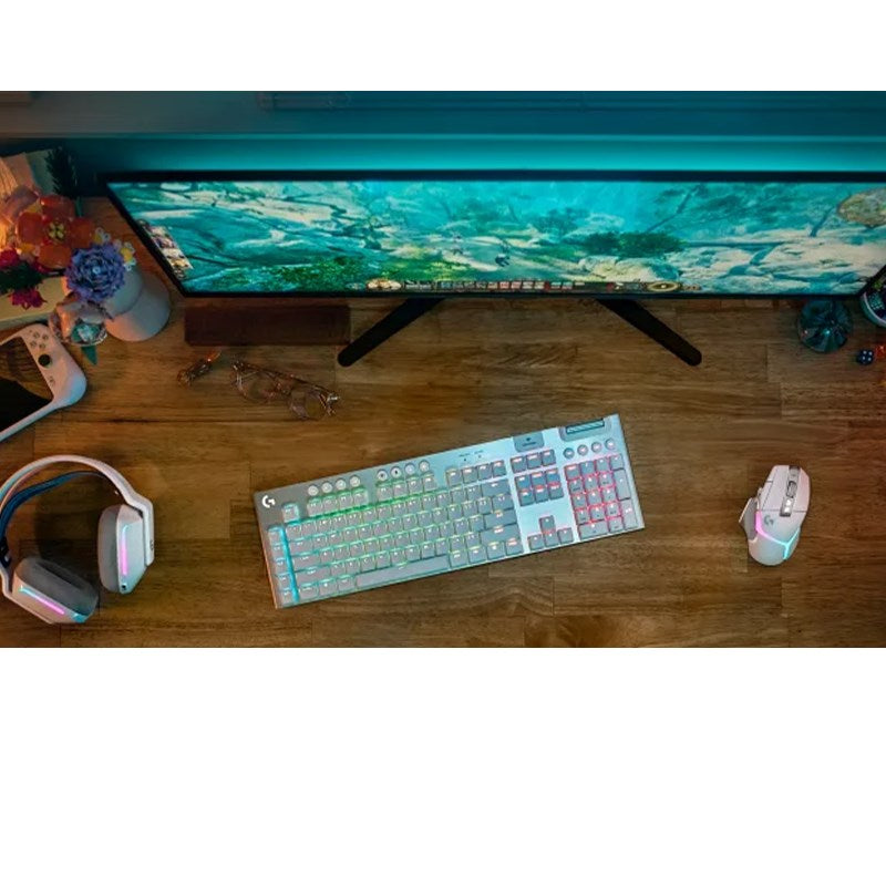 Logitech G915 X LIGHTSPEED Wireless Gaming Keyboard - US INT'L - Tactile - White