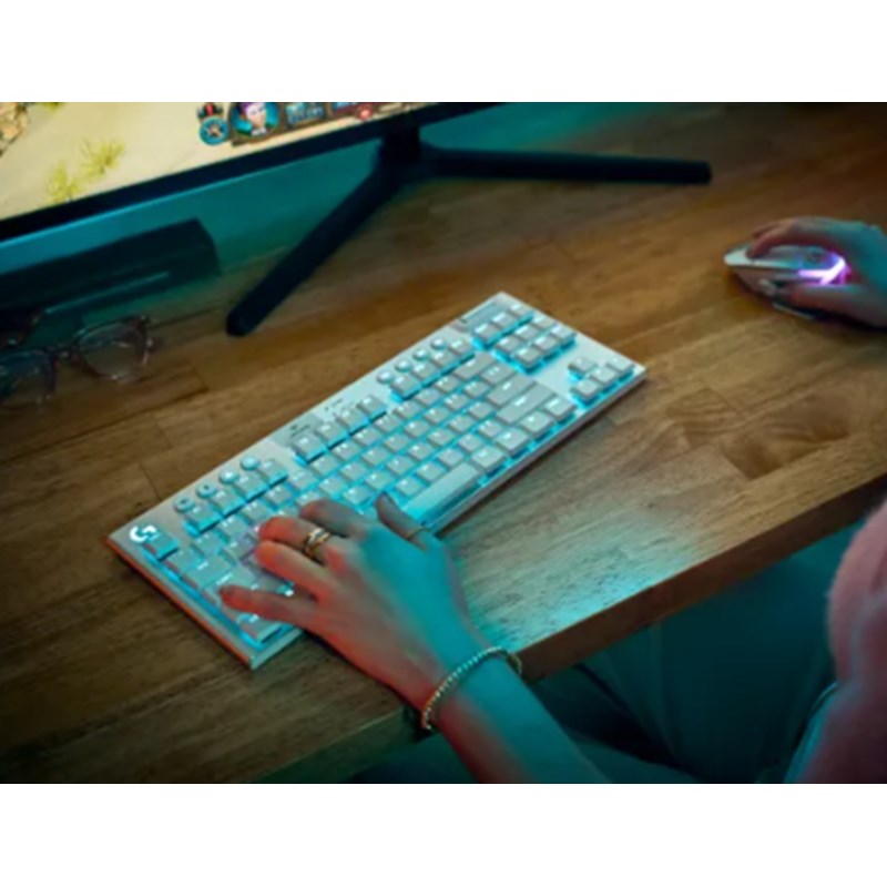 Logitech G915 X LIGHTSPEED TKL Wireless Gaming Keyboard - US INT'L - Tactile - White