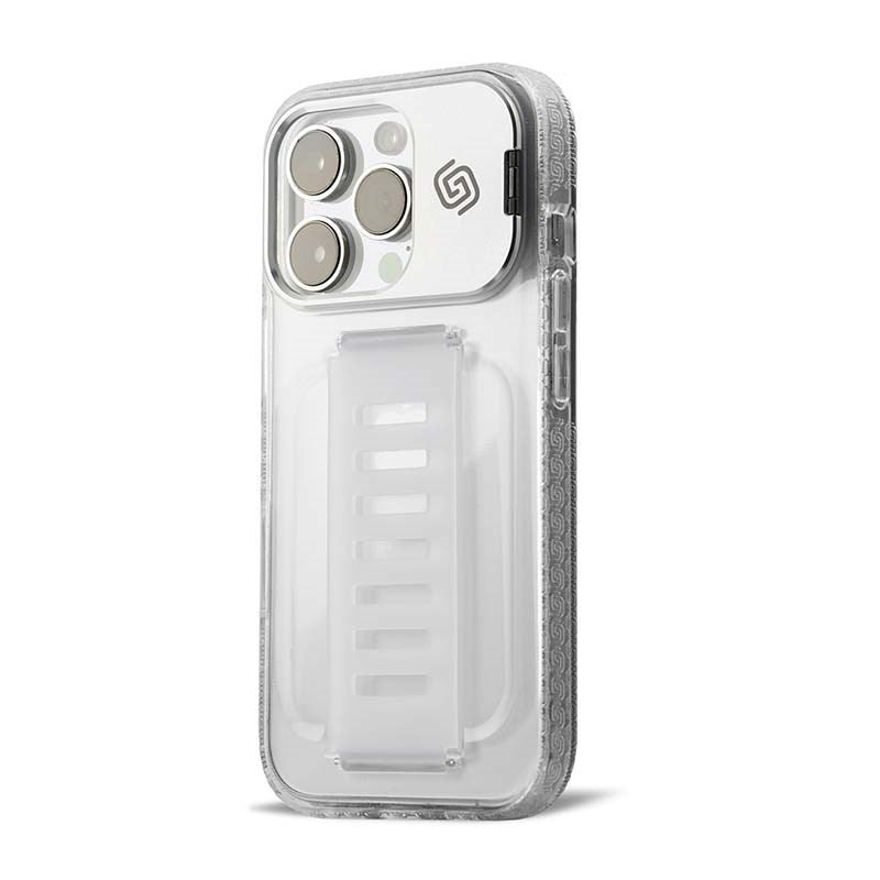 Grip2u Boost Kickstand Case for iPhone 16 Pro, Clear with Cygnett PrivateShield Screen Protector for iPhone 16 Pro