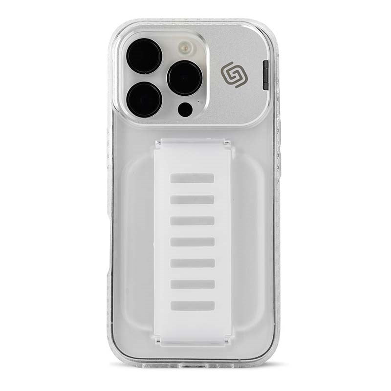 Grip2u Boost Kickstand Case for iPhone 16 Pro, Clear with Cygnett PrivateShield Screen Protector for iPhone 16 Pro
