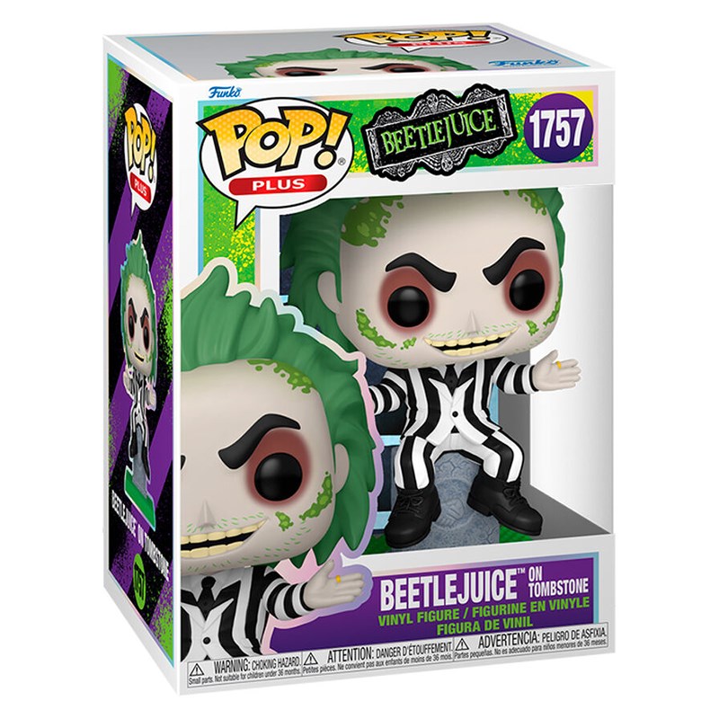 Funko Pop Plus! Movies: Beetle Juice S3 - Beetlejuice with Tombstone