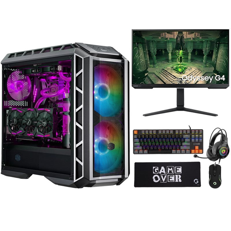 i7 Gaming PC, i7-14700K, RTX 5070 12GB, Windows 11 Pro with Samsung Gaming Monitor and 4in1 Gaming Kit