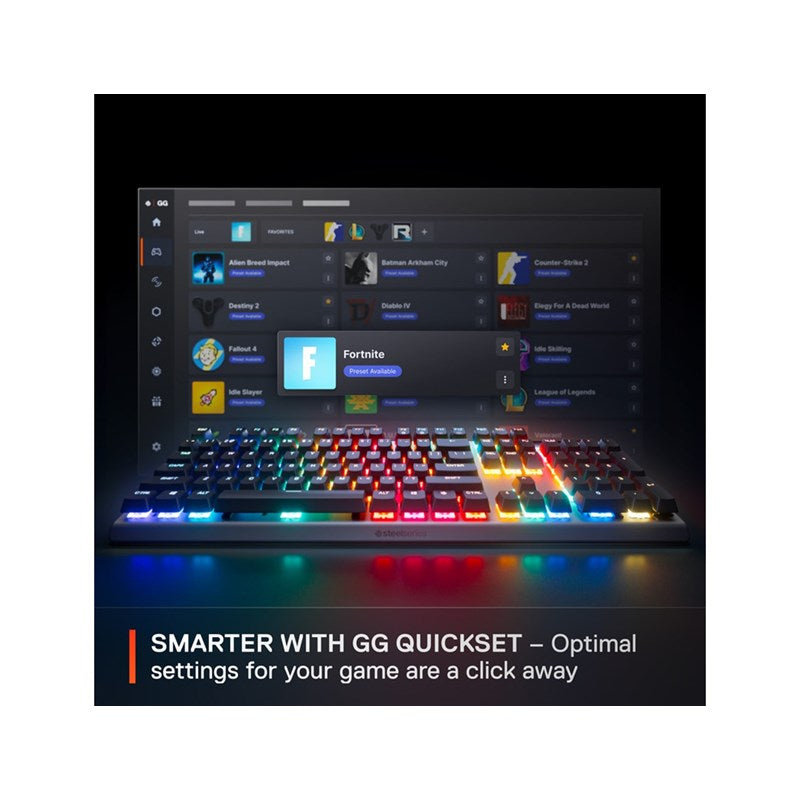 SteelSeries Apex Pro Gen 3 Wired RGB Mechanical Gaming Keyboard (US Layout) - Black - Open Box