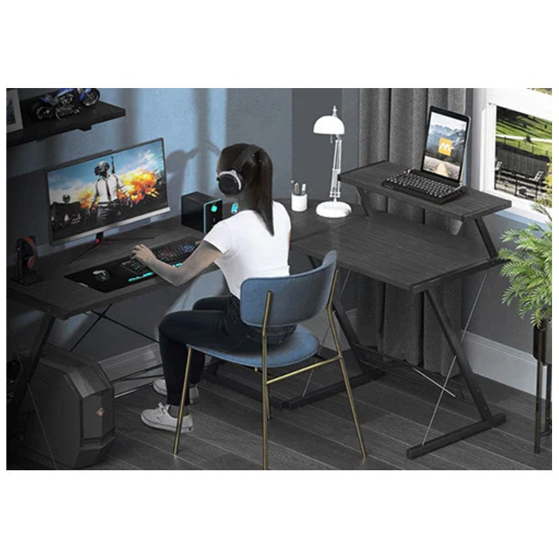 DXRacer Drifting Series XL Gaming Chair - Red + GAMEON 3in1 L-Shaped Slayer II XL Series Gaming Desk - Black