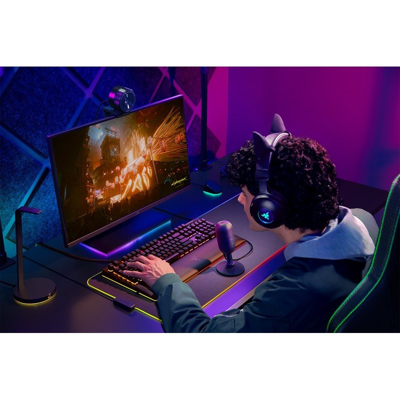 Razer Seiren V3 Mini Ultra-Compact USB Gaming & Streaming Microphone with Tap-to-Mute - Black