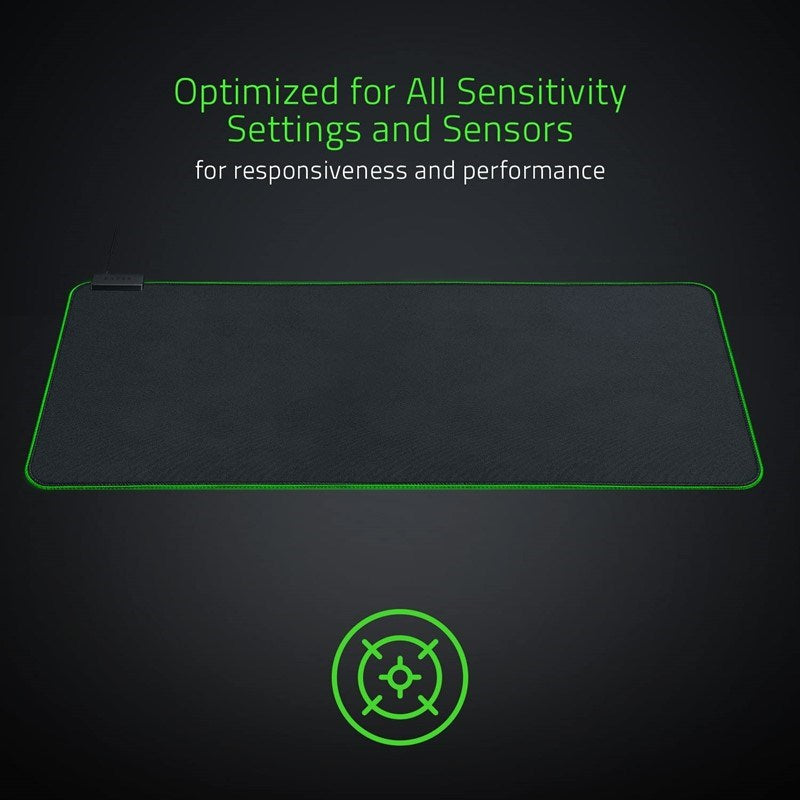 Razer Goliathus Extended Oversized Soft Gaming Mouse Pad Powered by Razer Chroma RGB - Black