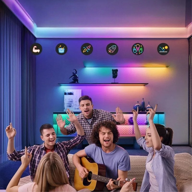 Govee RGBIC Wi-Fi + Bluetooth LED Strip Lights With Protective Coating