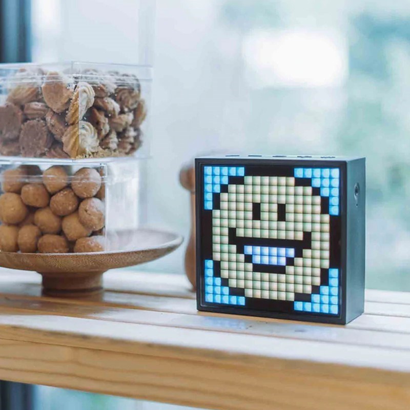 Divoom Pixel Art Bundle - Ditoo-Pro Speaker (Green) + Timebox Evo Speaker with LED Display & Alarm Clock (Black)