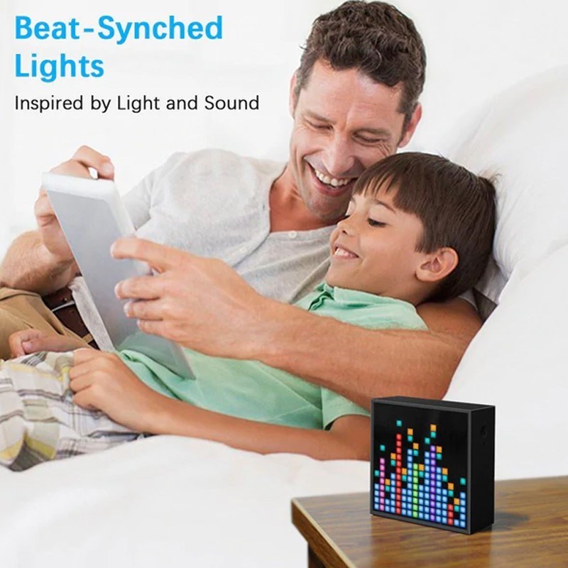 Divoom Pixel Art Bundle - Ditoo-Pro Speaker (Green) + Timebox Evo Speaker with LED Display & Alarm Clock (Black)