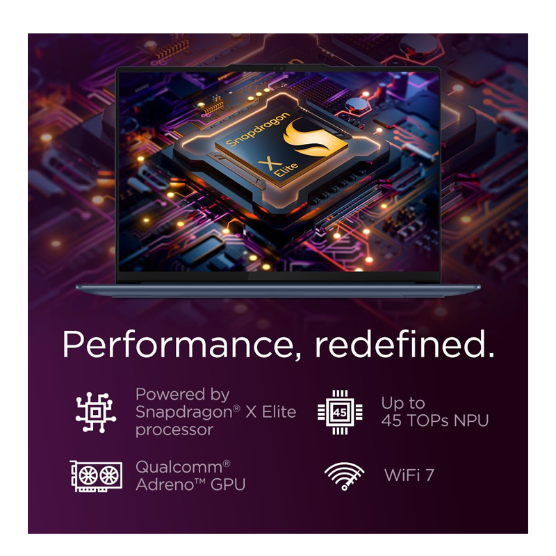 Lenovo Yoga Slim 7 14Q8X9, Snapdragon X Elite, 14.5