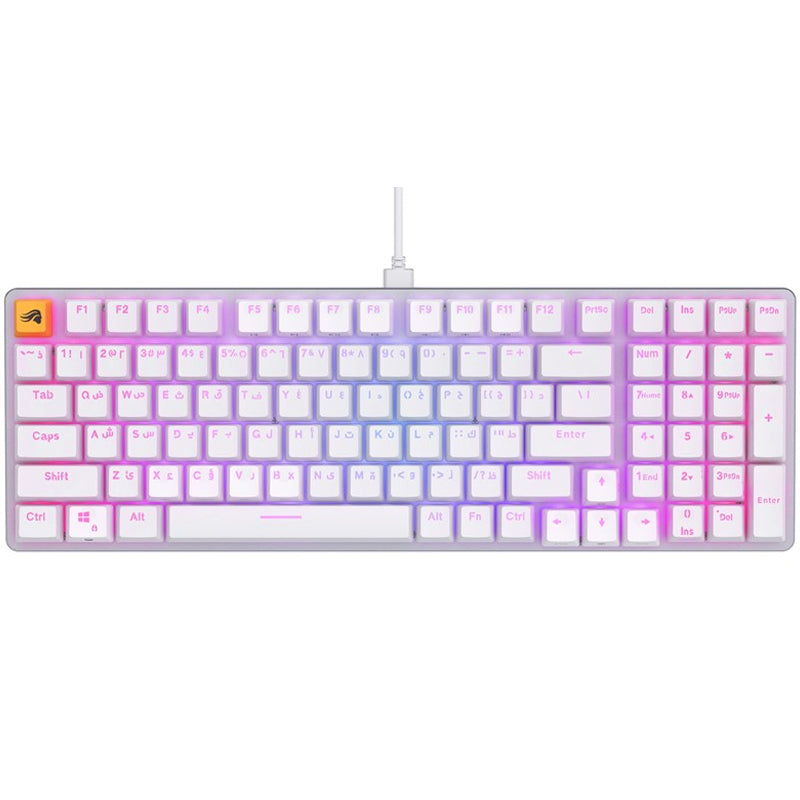 Glorious GMMK2 Full Size 96% Pre-Built Wired RGB Mechanical Gaming Keyboard (Arabic Layout)