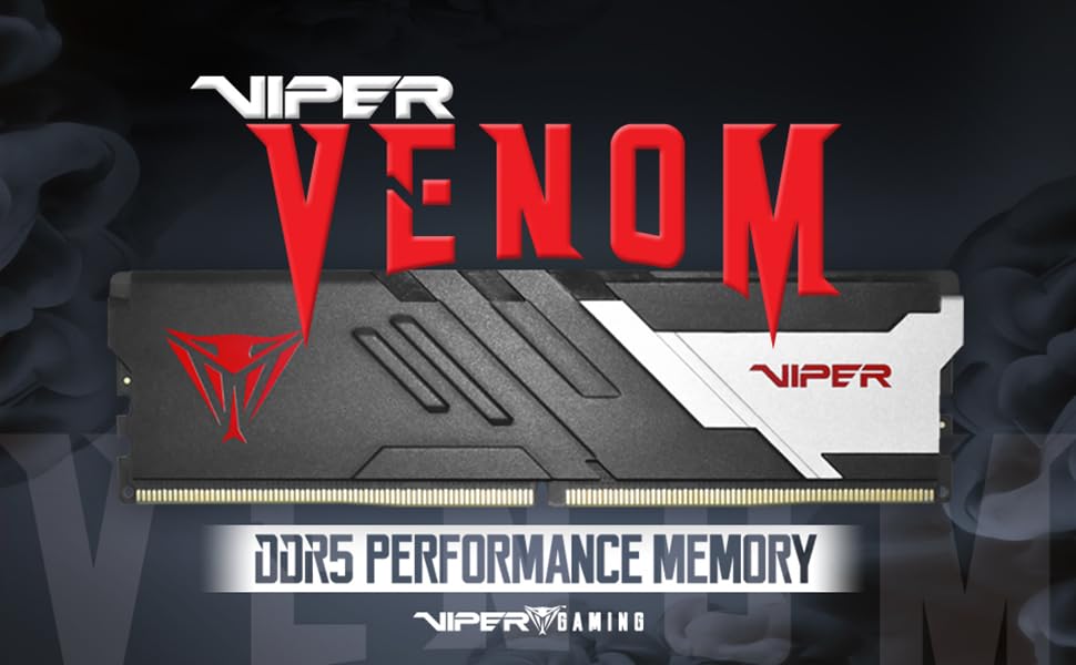 Patriot Viper Venom 32GB (2 x 16GB) DDR5 5600 MHz RAM Memory Kit - Silver