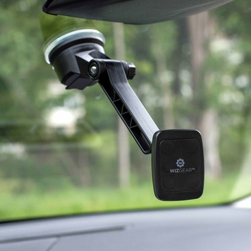 Wizgear Magnetic Car Mount with Long Arm - Black