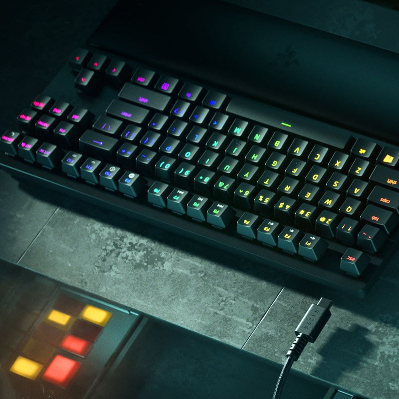 Razer Huntsman V2 Tenkeyless Optical Wired Gaming Keyboard (US Layout) - Black