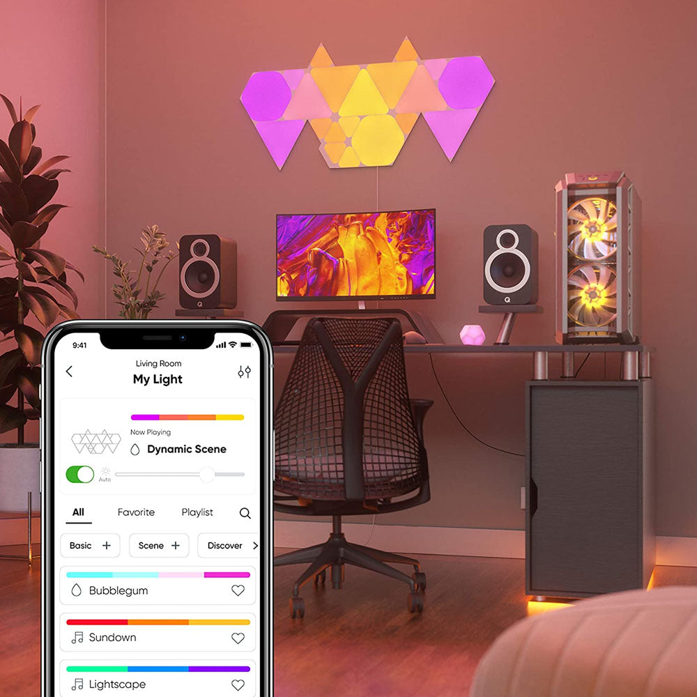 Nanoleaf Shapes Triangles Expansion Pack 3 Light Panels (Panels Only) - White