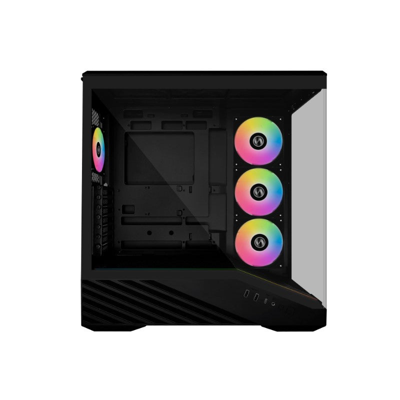 LIAN LI Vector V100 E-ATX Mid Tower Gaming Case - Black (4 ARGB Fans Included)