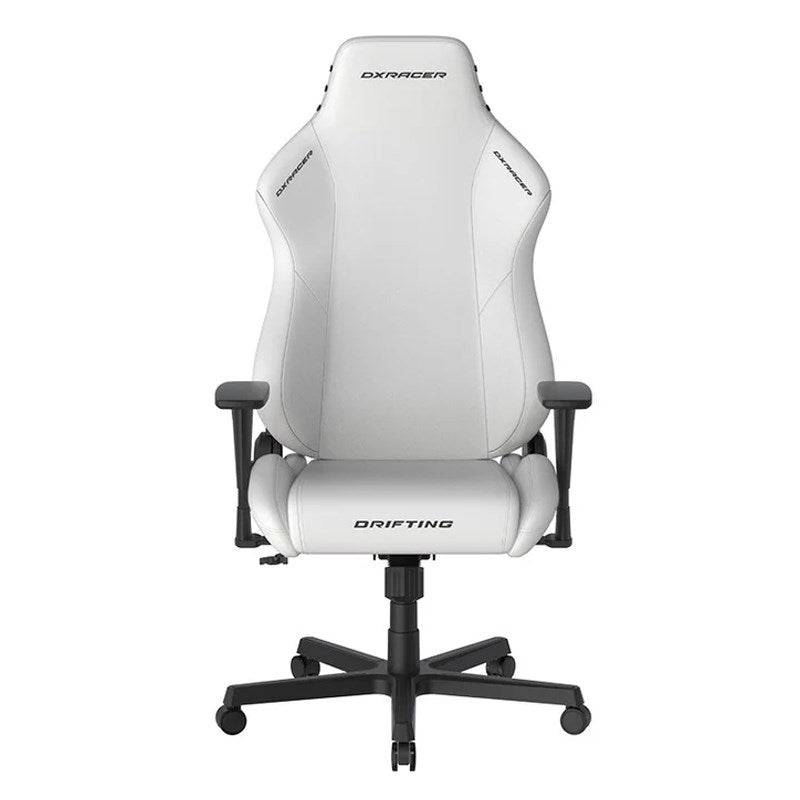 DXRacer Drifting Series XL Gaming Chair - White + GAMEON 3in1 L-Shaped Slayer II XL Series Gaming Desk - Black