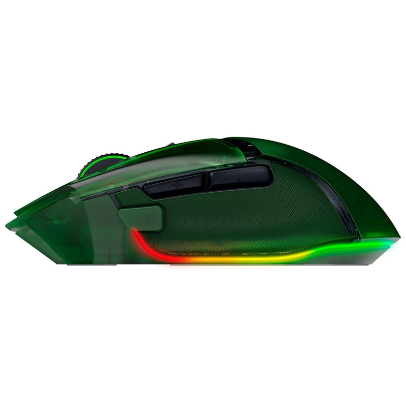 Razer Basilisk V3 Pro 35K Fully Customizable Wireless Ergonomic RGB Gaming Mouse - Phantom Green Edition