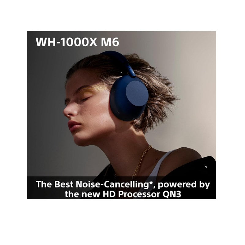 Sony WH-1000XM6 Flagship Noise Cancelling Headphones with Signature Hi-Res Sound, Foldable Design, Durable Case and 30 hours Battery