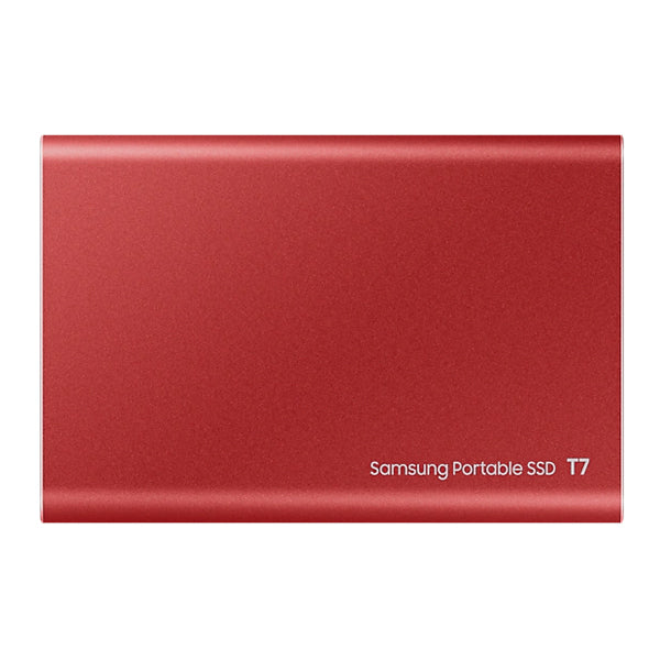 Samsung 1TB T7, USB 3.2 Gen.2 (10Gbps) Portable SSD,Up To 1050MB/s - Metallic Red