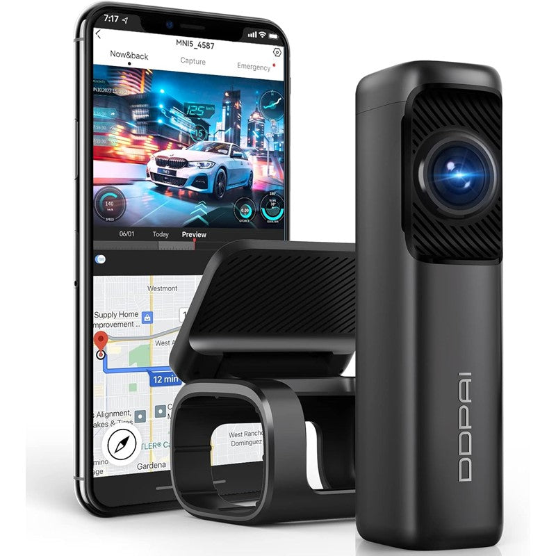 DDPAI Mini5 4K Dash Cam, 3840x2160, Built in 5G Wi-Fi GPS, 64G Storage Car Dash Camera