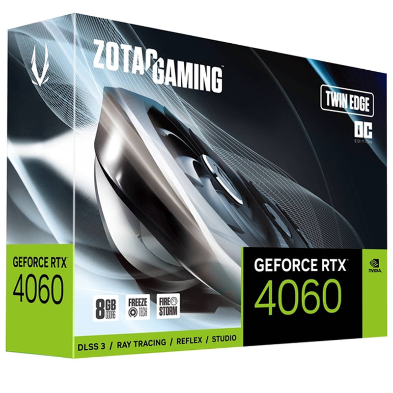 ZOTAC GAMING GeForce RTX 4060 8GB Twin Edge OC GDDR6 Gaming Graphics Card