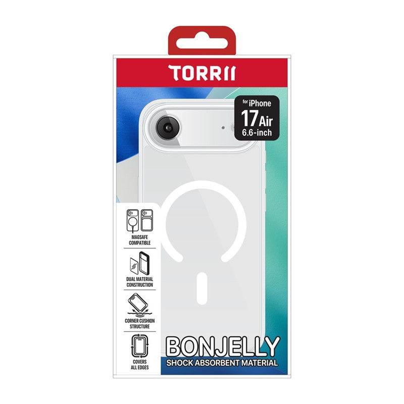 Torrii iPhone Air / iPhone 17 / iPhone 17 Pro / iPhone 17 Pro Max Bonjelly Magsafe Case  - Clear