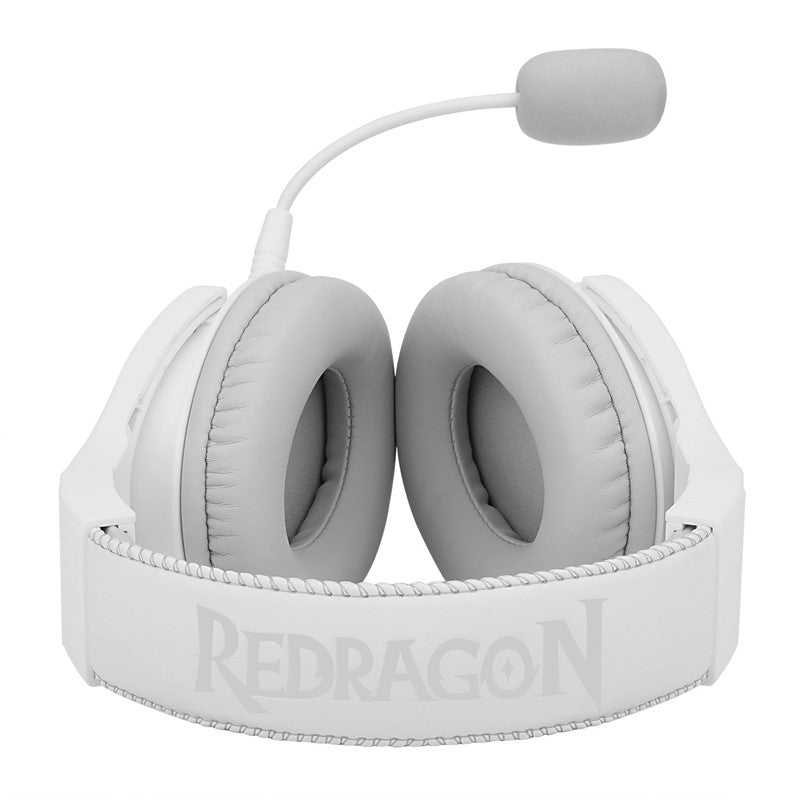 Redragon Pandora White, Virtual 7.1 RGB Gaming Headset with Adapter - White