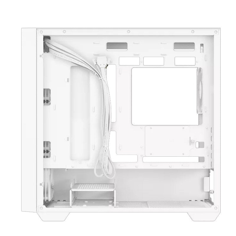 Asus A21 PLUS ARGB M-ATX Mid Tower Gaming PC Case - White