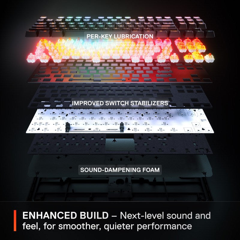 SteelSeries Apex Pro TKL Gen 3 Wired RGB Mechanical Gaming Keyboard (US Layout) - Black