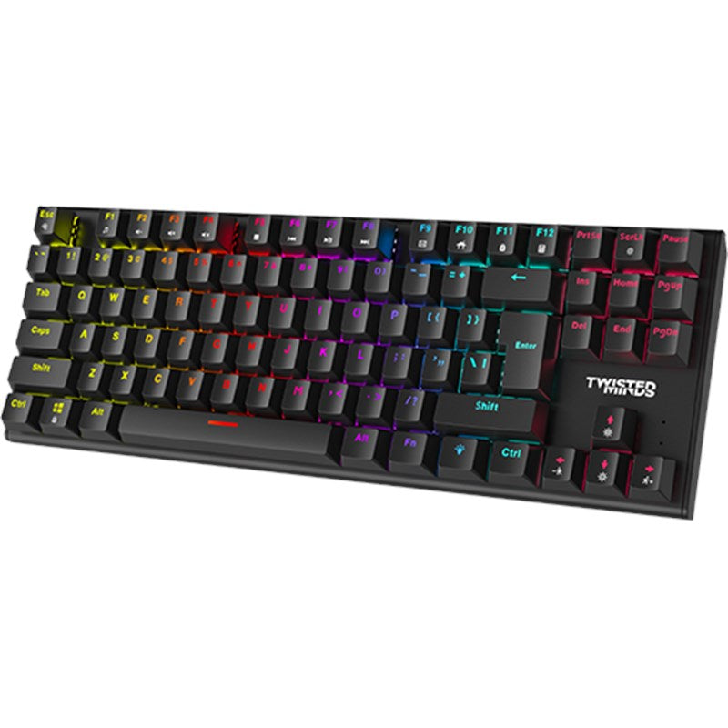 Twisted Minds 4in1 Gaming Bundle, Wired Keyboard DPI Adjustable Mouse, Rainbow Static Headset, Mouse Pad