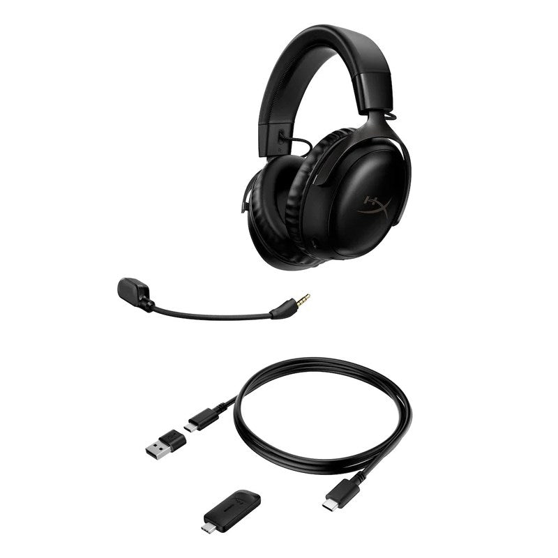 HyperX Cloud III Wireless DTS Headphone:X Spatial Audio Gaming Headset for PC, PS5, PS4, Xbox One, Switch - Black