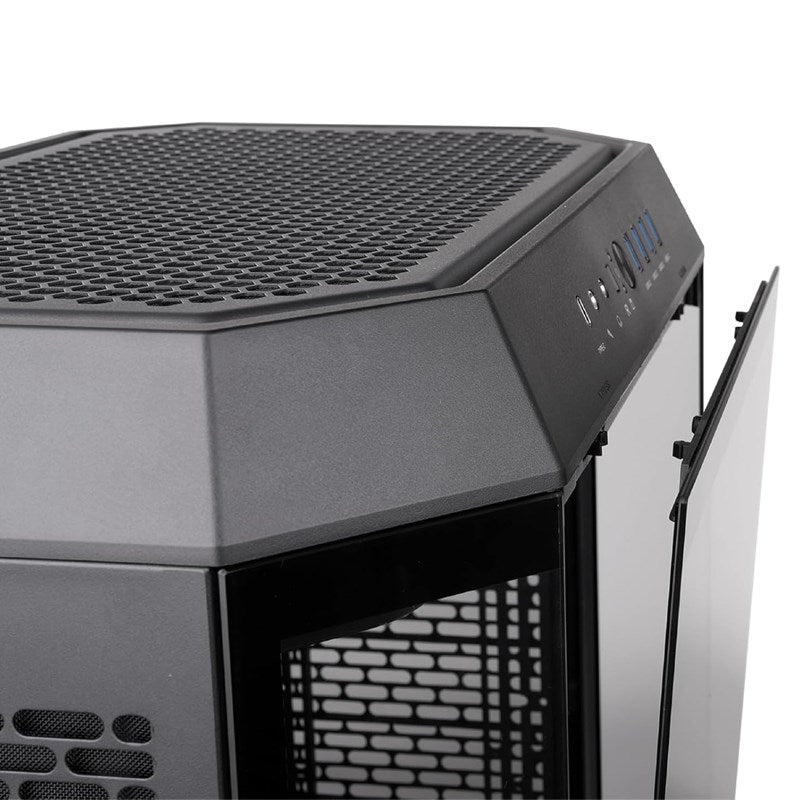 Thermaltake The Tower 600 ATX Mid Tower Gaming PC Case - Black (2 PWM Fans Included)