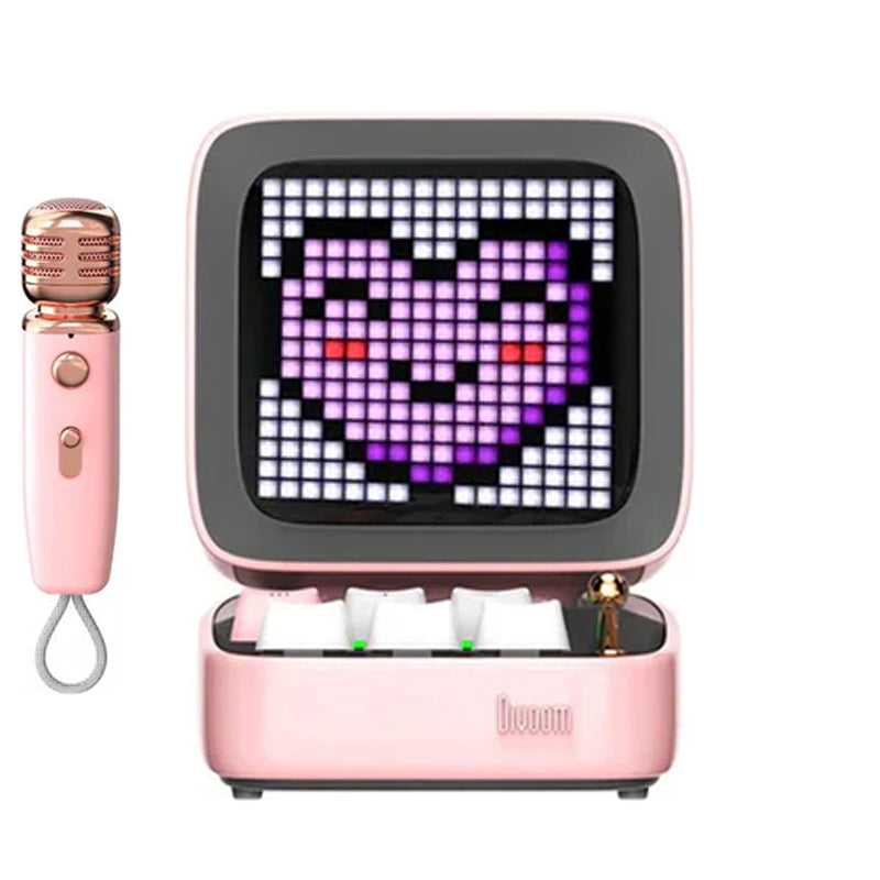 Divoom Ditoo-Mic Retro Pixel Art Portable Bluetooth Speaker With Microphone Karaoke Function