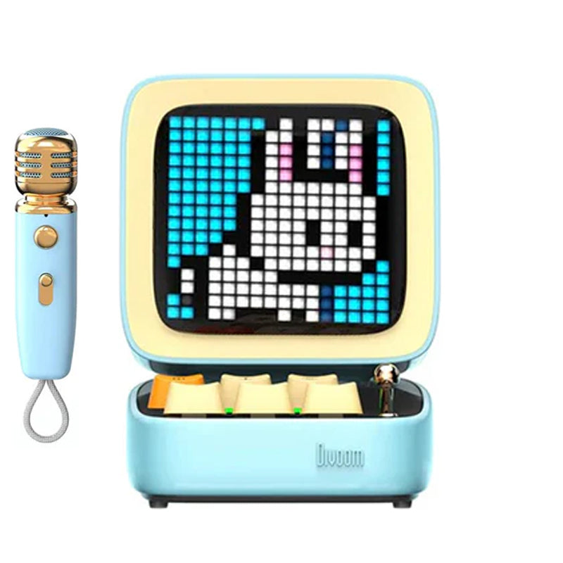 Divoom Ditoo-Mic Retro Pixel Art Portable Bluetooth Speaker With Microphone Karaoke Function