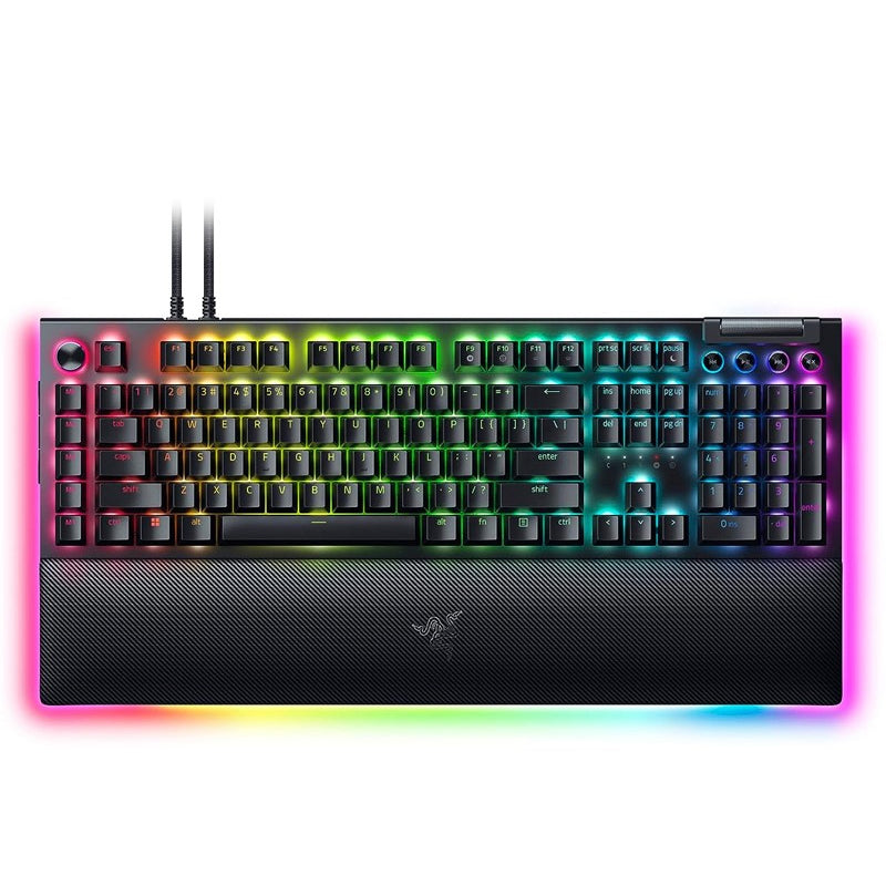 Razer Blackwidow V4 PRO Mechanical Gaming Keyboard with Razer Chroma RGB Yellow Switch (US Layout) - Black