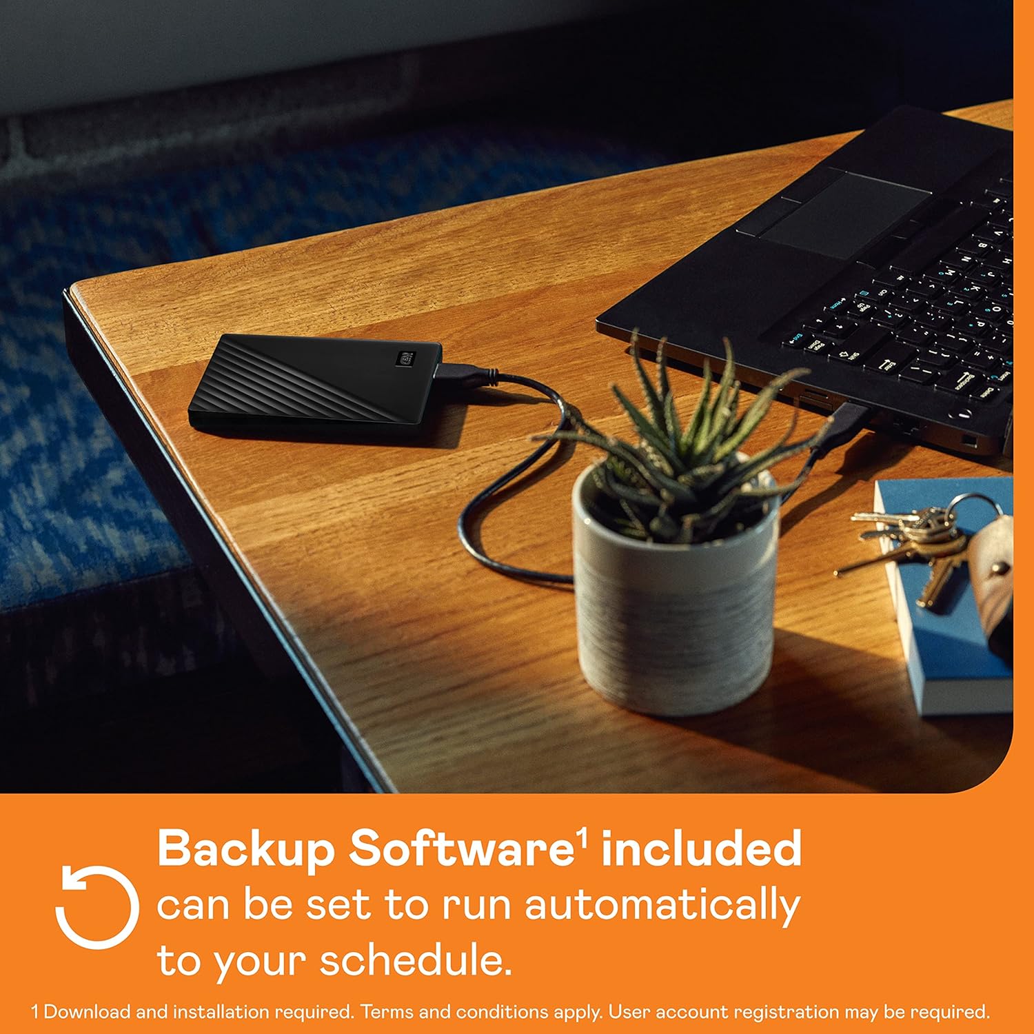 Western Digital 6TB My Passport Portable External Hard Drive with Backup Software and Password Protection, Black