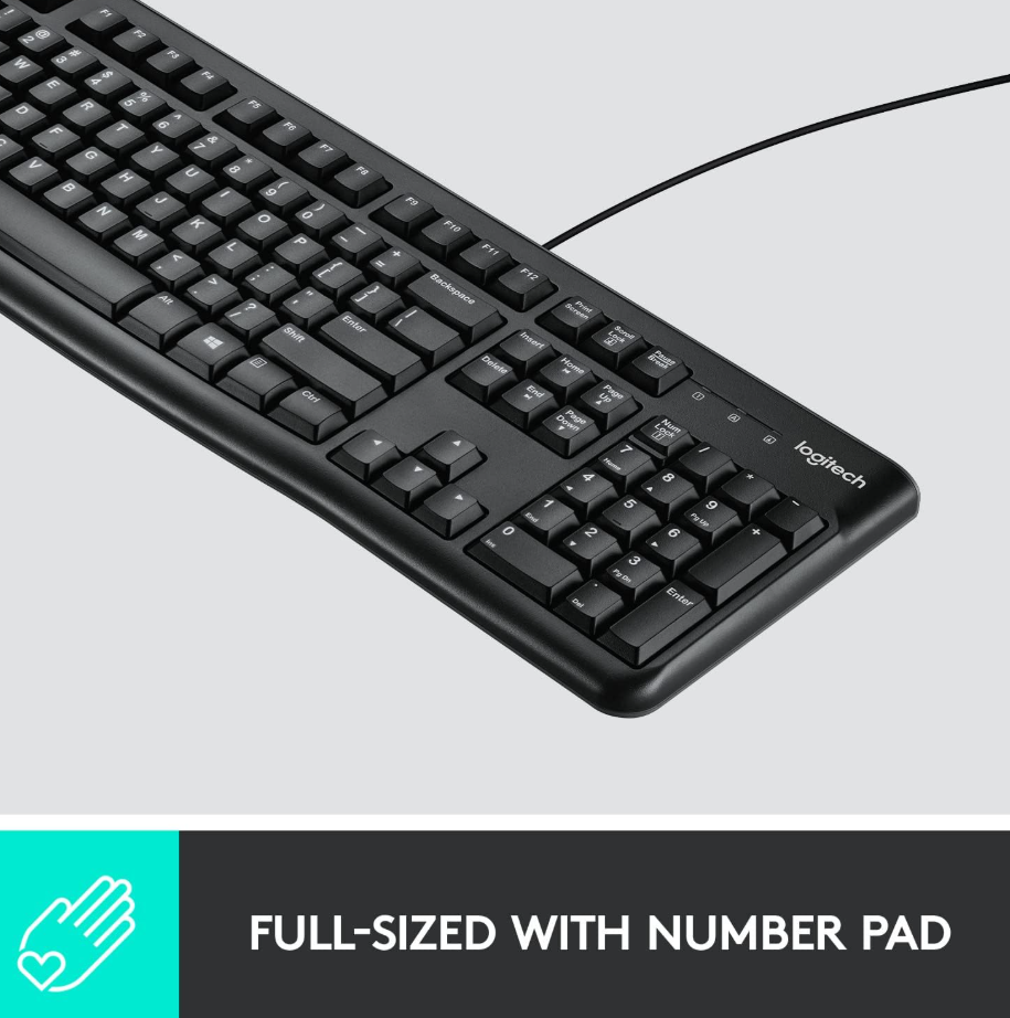 Logitech Wired Keyboard & Mouse MK120