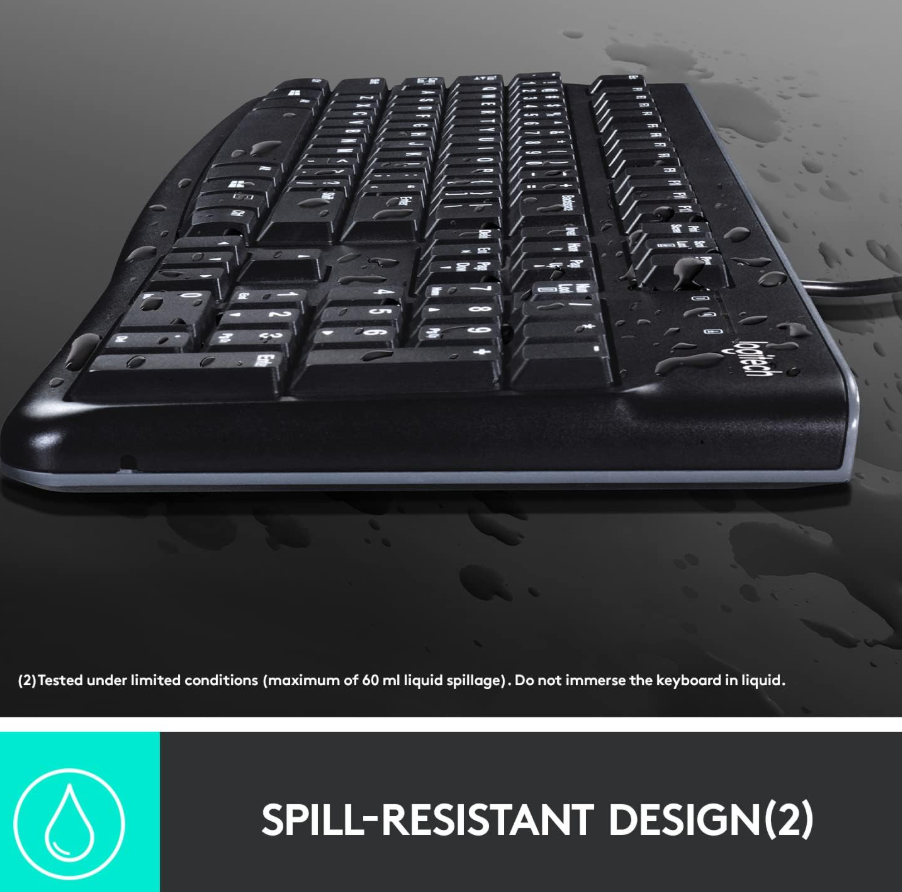 Logitech Wired Keyboard & Mouse MK120