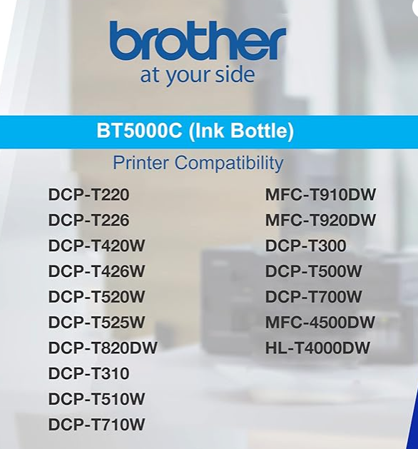Brother BT5000C Ink Bottle - Cyan