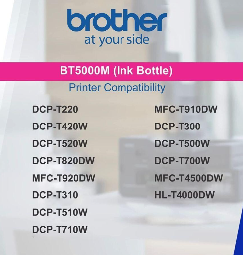 Brother BT5000M Ink Bottle - Magenta