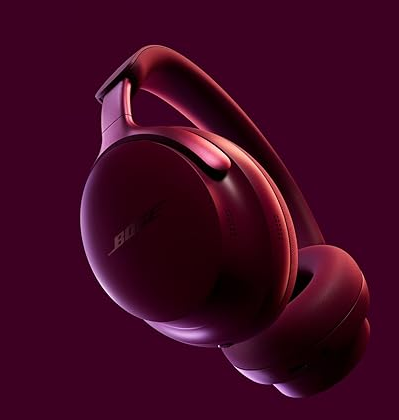 Bose Quiet Comfort Ultra Wireless Noise Canceling Over-Ear Headphones, Deep Plum