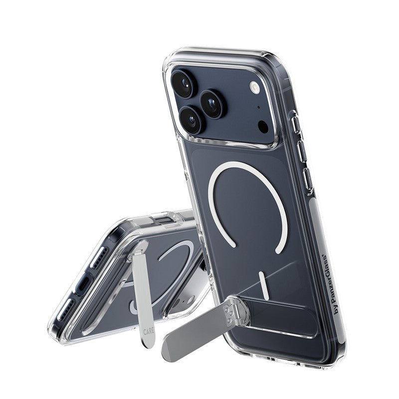 PanzerGlass Care iPhone Air / iPhone 17 Pro / iPhone 17 Pro Max Kickstand Case - Transparent