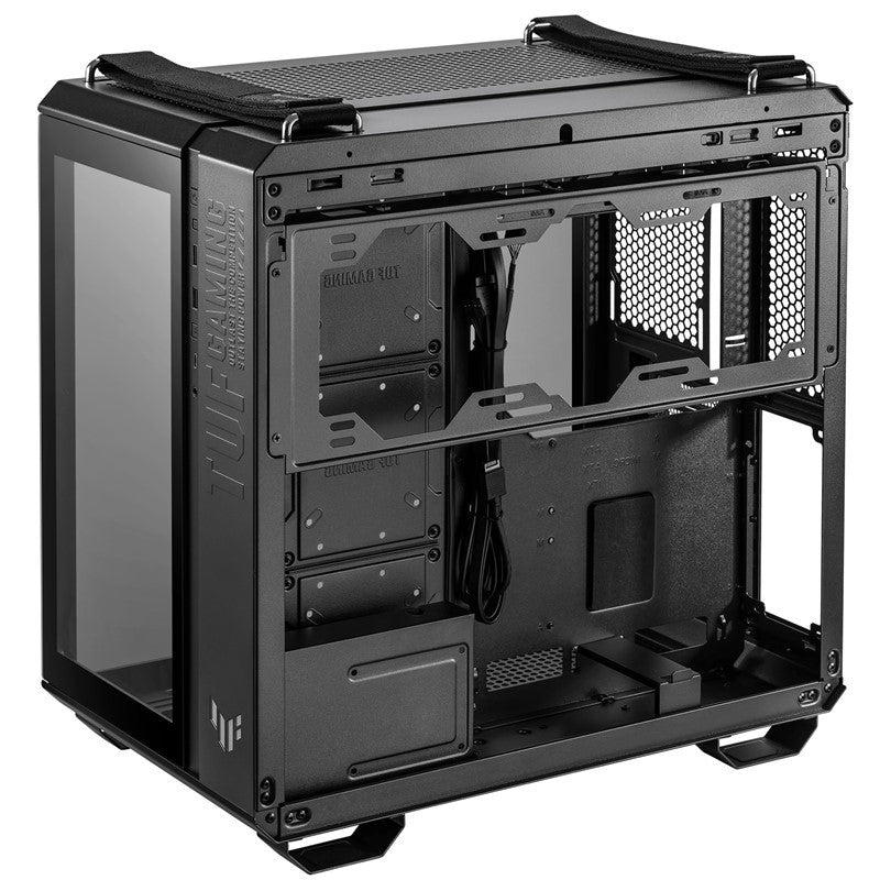 حافظة اسوس تاف جيمينج GT502 من الزجاج المقوى ATX Mid Tower - أسود